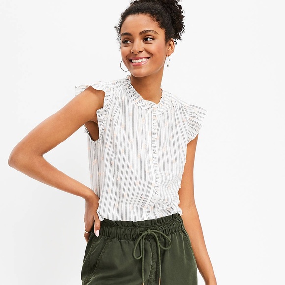 LOFT Ruffle Blouse - Picture 2 of 6